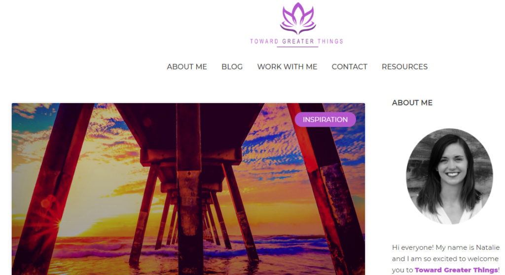 Toward Greater Things Website