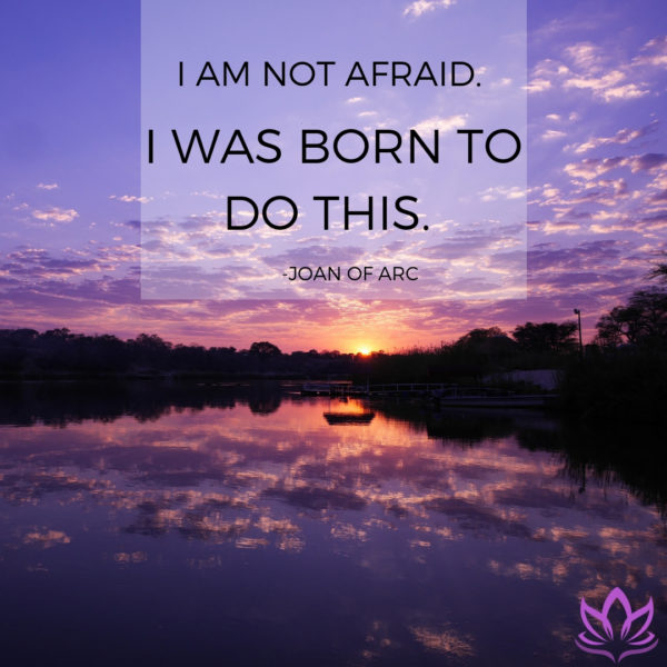 I am not afraid. I was born to do this. Window Cling - Toward Greater Things