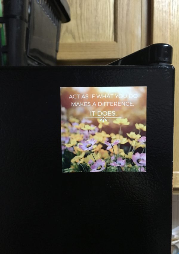 You Make a Difference - fridge